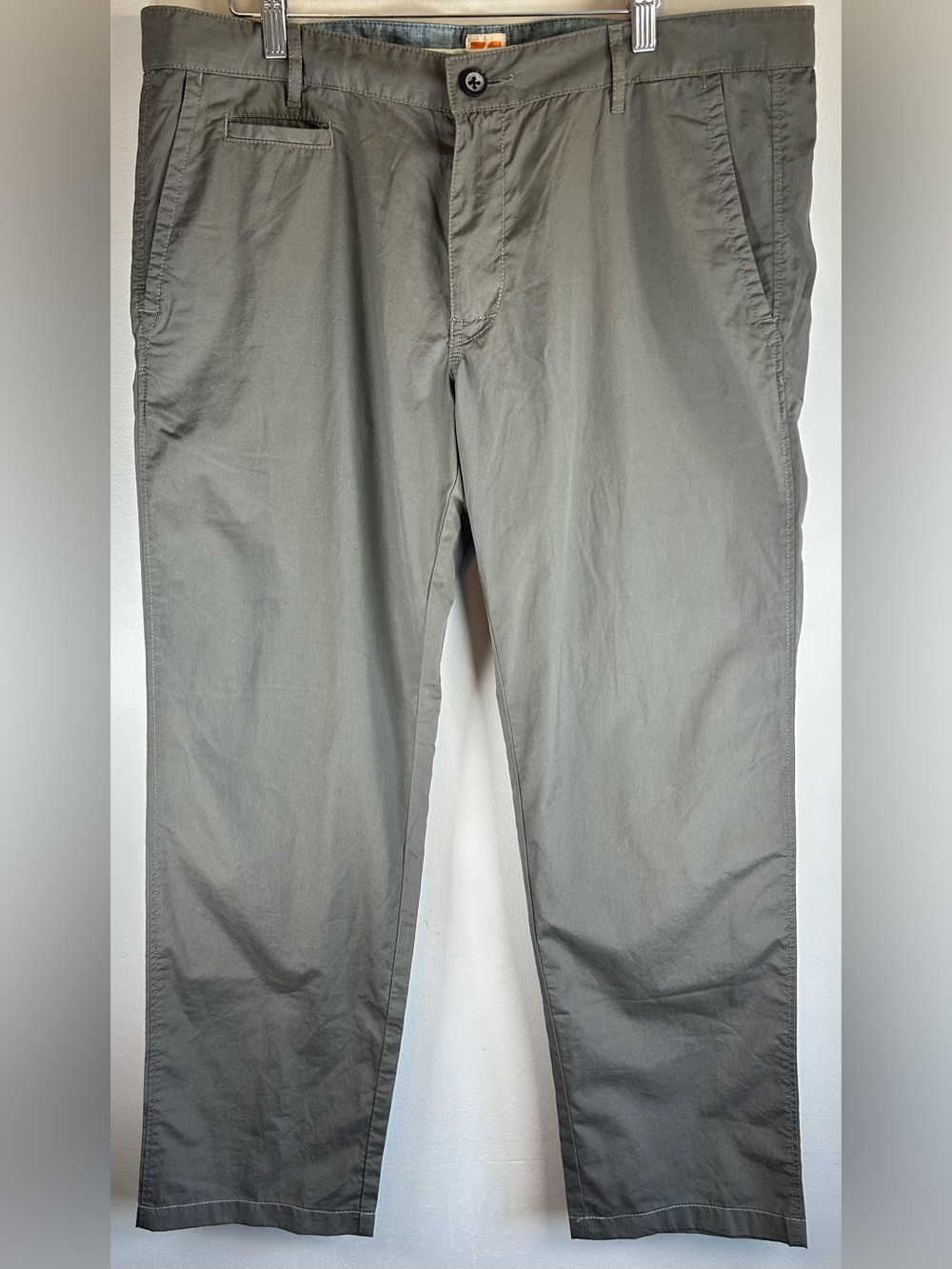 Boss Orange Hugo Boss Men’s Pants 38RX32 Gray Super-W Chino Trousers Formal